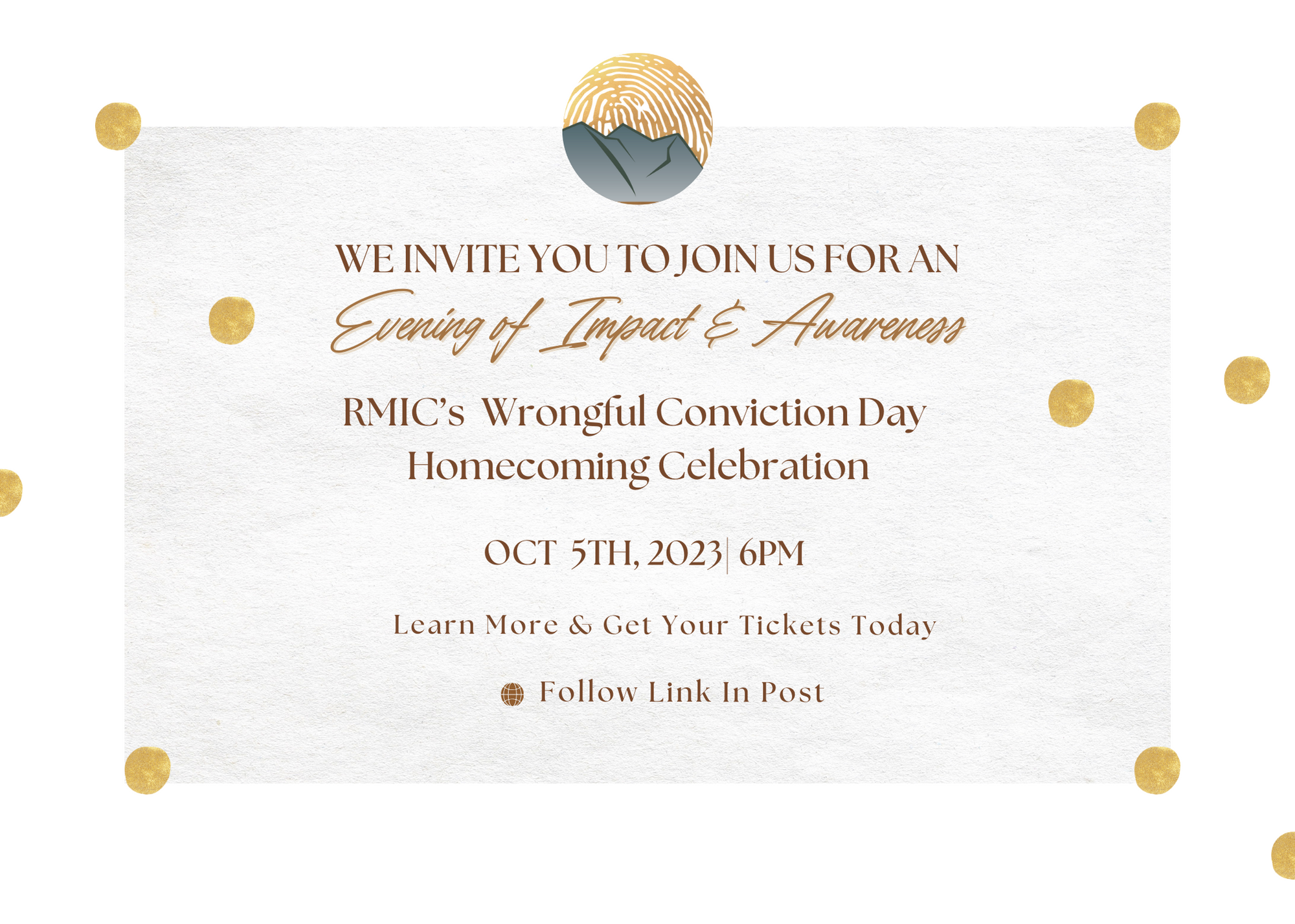 Wrongful Conviction Day invite 2023